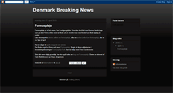Desktop Screenshot of denmark-breakingnews.blogspot.com