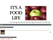 Tablet Screenshot of itsafoodlife.blogspot.com
