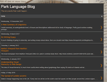 Tablet Screenshot of parklanguage.blogspot.com