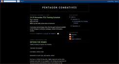 Desktop Screenshot of pentagoncombatives.blogspot.com