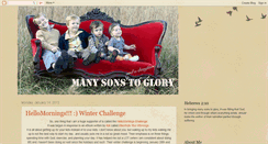 Desktop Screenshot of manysonstoglory.blogspot.com