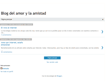 Tablet Screenshot of blogdelamoryamistad.blogspot.com