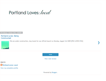 Tablet Screenshot of portlandloveslocal.blogspot.com