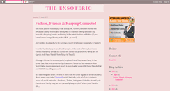 Desktop Screenshot of exsoteric.blogspot.com