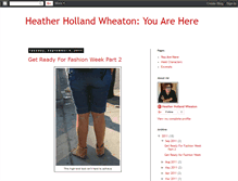 Tablet Screenshot of heatherhollandwheatonyouarehere.blogspot.com