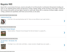 Tablet Screenshot of koyotehill.blogspot.com