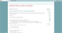 Desktop Screenshot of aardvarknoplay.blogspot.com