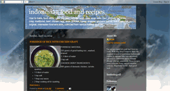 Desktop Screenshot of indonesianfoodandrecipes.blogspot.com