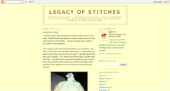 Desktop Screenshot of legacyofstitches.blogspot.com