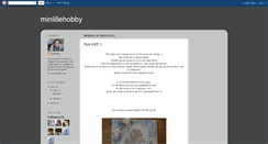 Desktop Screenshot of christina-minlillehobby.blogspot.com