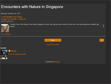 Tablet Screenshot of natureinsingapore.blogspot.com