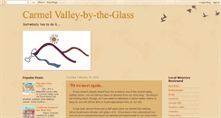 Desktop Screenshot of carmelvalleybytheglass.blogspot.com