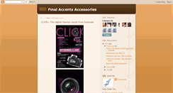 Desktop Screenshot of finalaccents.blogspot.com