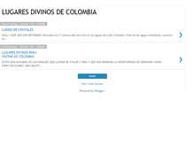 Tablet Screenshot of lugaresdivinosdecolombia.blogspot.com