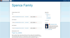 Desktop Screenshot of growingspencefamily.blogspot.com