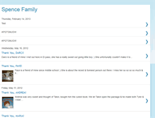 Tablet Screenshot of growingspencefamily.blogspot.com