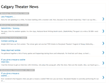 Tablet Screenshot of calgarytheaternews.blogspot.com