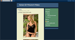 Desktop Screenshot of koreangirlpicturesvideos.blogspot.com