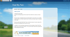 Desktop Screenshot of heal-my-pain.blogspot.com