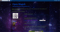 Desktop Screenshot of open-magick.blogspot.com