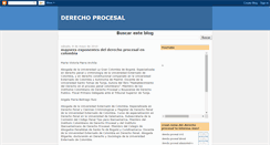Desktop Screenshot of derechoprocesalunilibre.blogspot.com