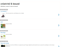 Tablet Screenshot of creativitebeaute.blogspot.com