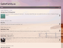 Tablet Screenshot of gablefamily.blogspot.com