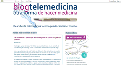 Desktop Screenshot of blogtelemedicina.blogspot.com