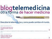 Tablet Screenshot of blogtelemedicina.blogspot.com