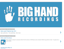 Tablet Screenshot of bighandrecords.blogspot.com