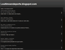 Tablet Screenshot of loultimoendeporte.blogspot.com