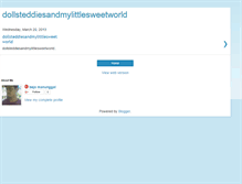 Tablet Screenshot of dollsteddiesandmylittlesweetworld.blogspot.com