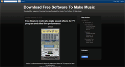 Desktop Screenshot of freemusicsoft.blogspot.com