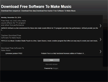 Tablet Screenshot of freemusicsoft.blogspot.com