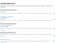 Tablet Screenshot of palabraderoman.blogspot.com