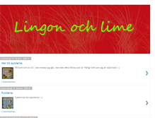 Tablet Screenshot of lingonochlime.blogspot.com