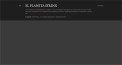 Desktop Screenshot of elplanetasyrinx.blogspot.com