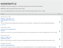 Tablet Screenshot of noisewaffle.blogspot.com