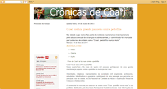 Desktop Screenshot of cronicasdecoari.blogspot.com