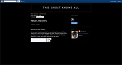 Desktop Screenshot of ghost-answers.blogspot.com