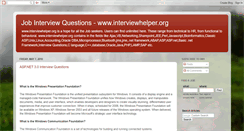 Desktop Screenshot of interviewhelper.blogspot.com