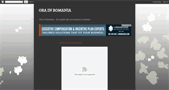 Desktop Screenshot of orainromania.blogspot.com