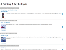 Tablet Screenshot of apaintingadaybyingrid.blogspot.com