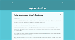 Desktop Screenshot of cajondeblog.blogspot.com
