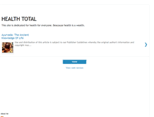 Tablet Screenshot of healthtotal.blogspot.com
