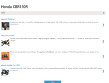 Tablet Screenshot of hondacbr150r.blogspot.com