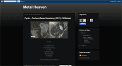 Desktop Screenshot of metalheavenhn.blogspot.com