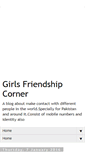 Mobile Screenshot of girlsfriendshipcorner.blogspot.com