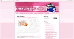 Desktop Screenshot of creditcardforstudents.blogspot.com