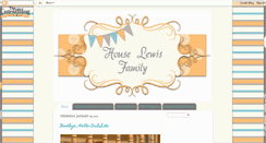 Desktop Screenshot of houselewisfamily.blogspot.com